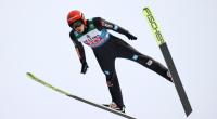 Die Athleten im Skispringen-Weltcup 2021/22 machen vor dem Saisonfinale in Planica Station beim Skifliegen in Oberstdorf.