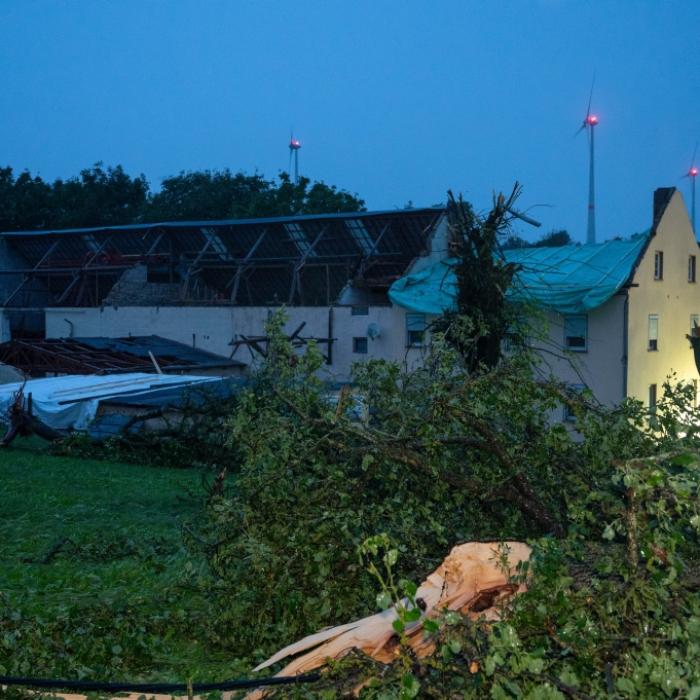 Schneise der Verwüstung! Aufnahmen zeigen Wetter-Monster in der Eifel