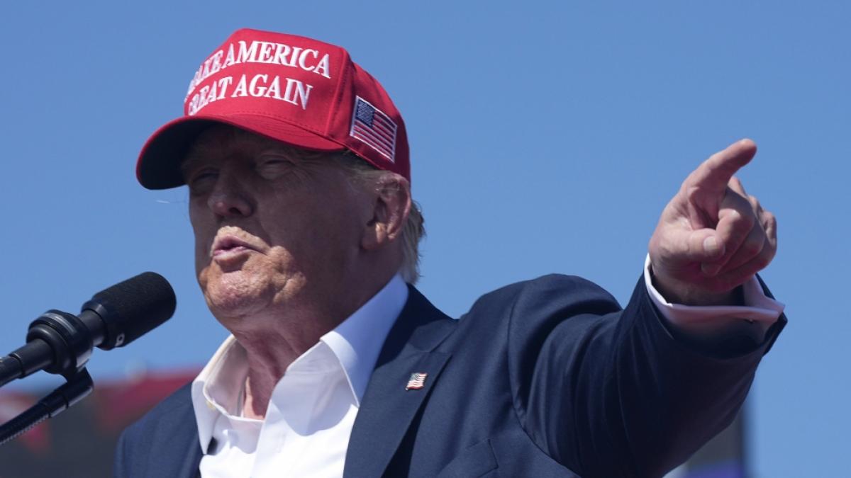 Donald Trump will bei seinem Wahlkampf offenbar die demokratische US-Vizepr&auml;sidentin Kamala Harris verst&auml;rkt ins Visier nehmen. (Foto)