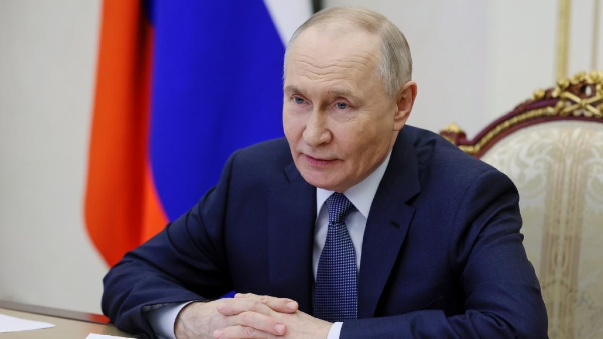 Wladimir Putin beschw&ouml;rt Russland als "unbesiegbare Einheit". (Foto)