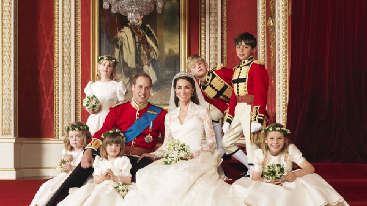 Herzogin Catherines Hochzeitskleid war ein Traum in Wei&szlig;. (Foto)