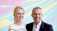 Sebastian Czaja mit seiner Ehefrau Katharina beim Wahlkampfauftakt der Abgeordnetenhauswahl in Berlin 2016.