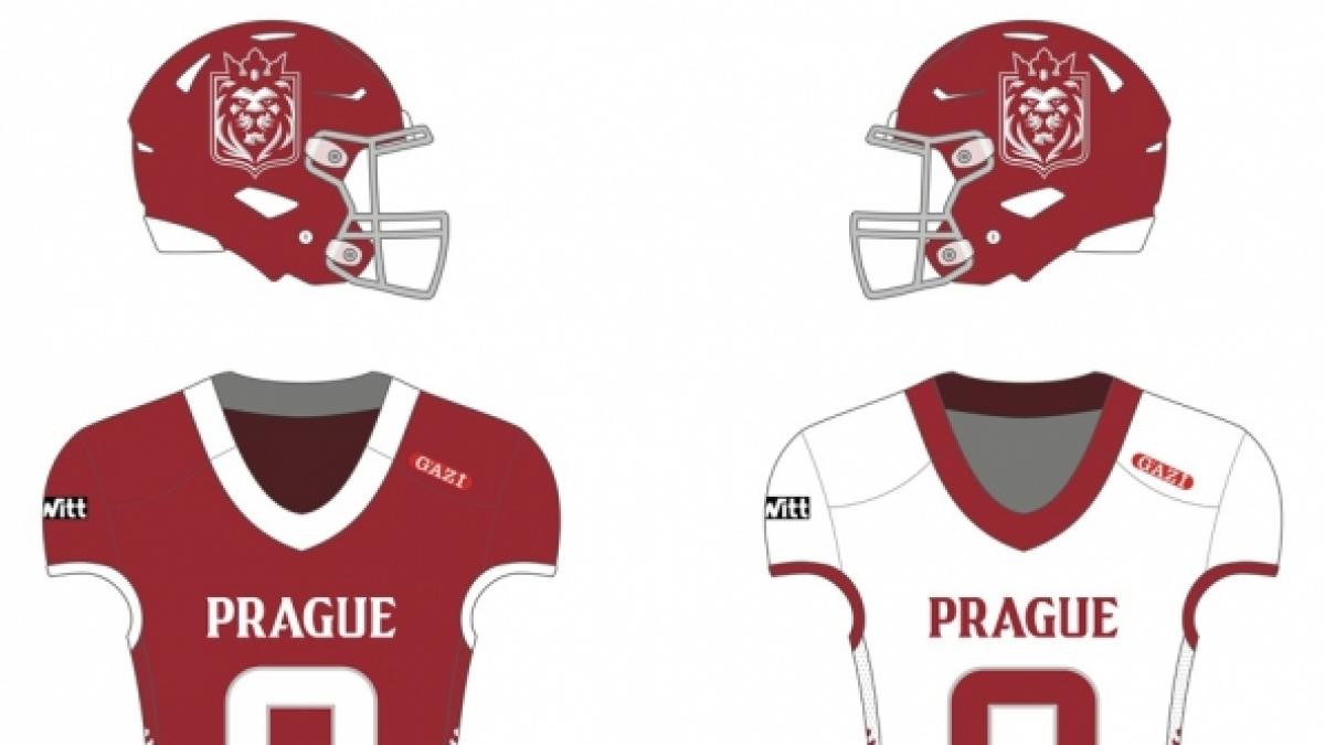Uniform of the Prague Lions football team starting in 2024. (Foto)