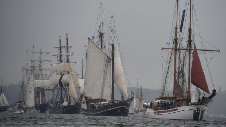 Die Windjammerparade ist eines der Highlights bei der Kieler Woche.