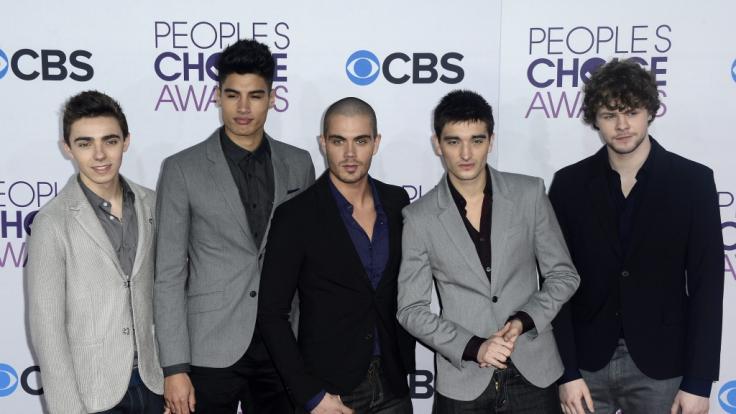 Eine alte Aufnahme aus dem Jahr 2013 zeigt die Band The Wanted: Nathan Sykes, Siva Kaneswaran, Max George, Tom Parker und Jay McGuiness. (v.l.n.r.)