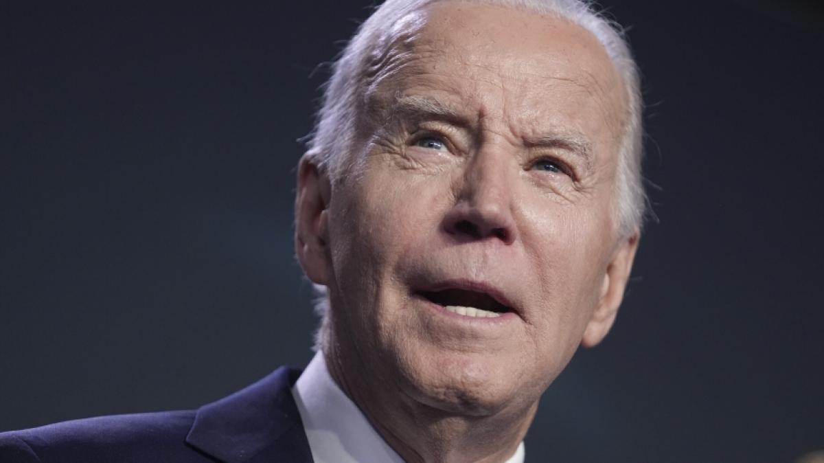 Joe Biden hat einmal mehr einen skurrilen Auftritt hingelegt. (Foto)