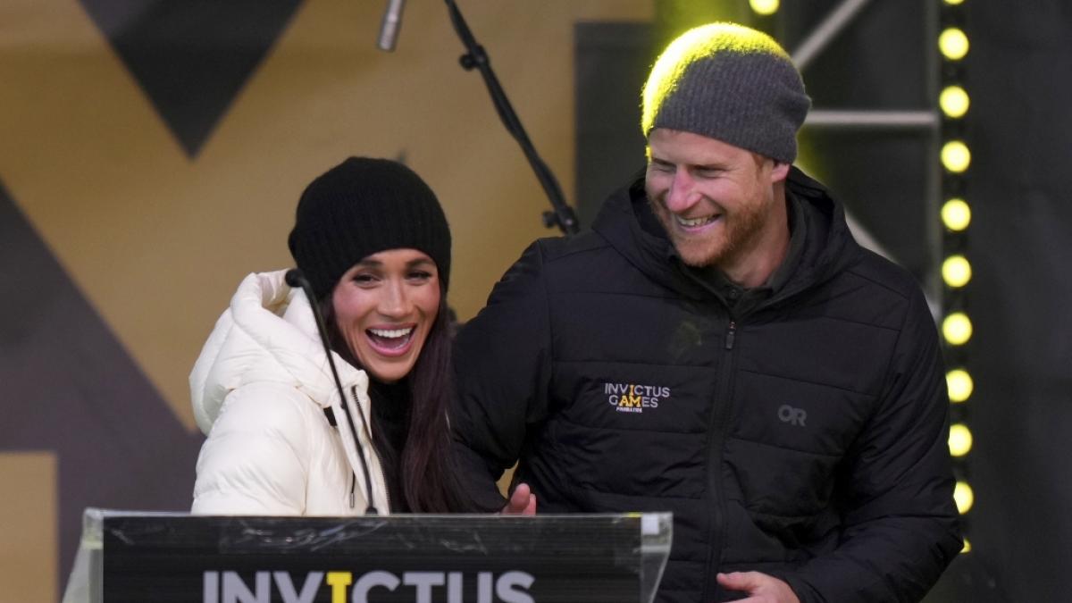 Prinz Harry und Meghan Markle bei einer Willkommensfeier f&uuml;r die Invictus Games 2025. (Foto)