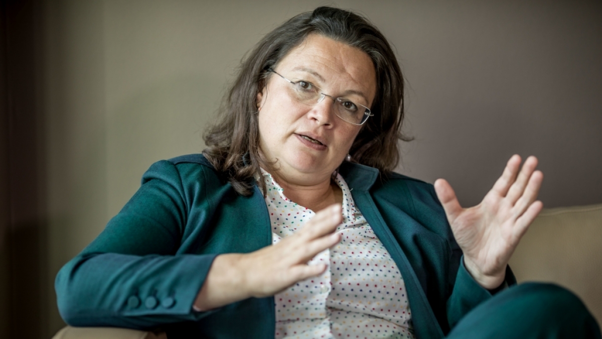 Andrea Nahles ist die neue Powerfrau an der SPD-Spitze. (Foto)