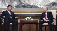 Nordkorea-Diktator Kim Jong Un (l.) soll seinen Soldaten vorab nicht verraten haben, dass sie im Ukraine-Krieg für Wladimir Putin (r.) kämpfen sollen.