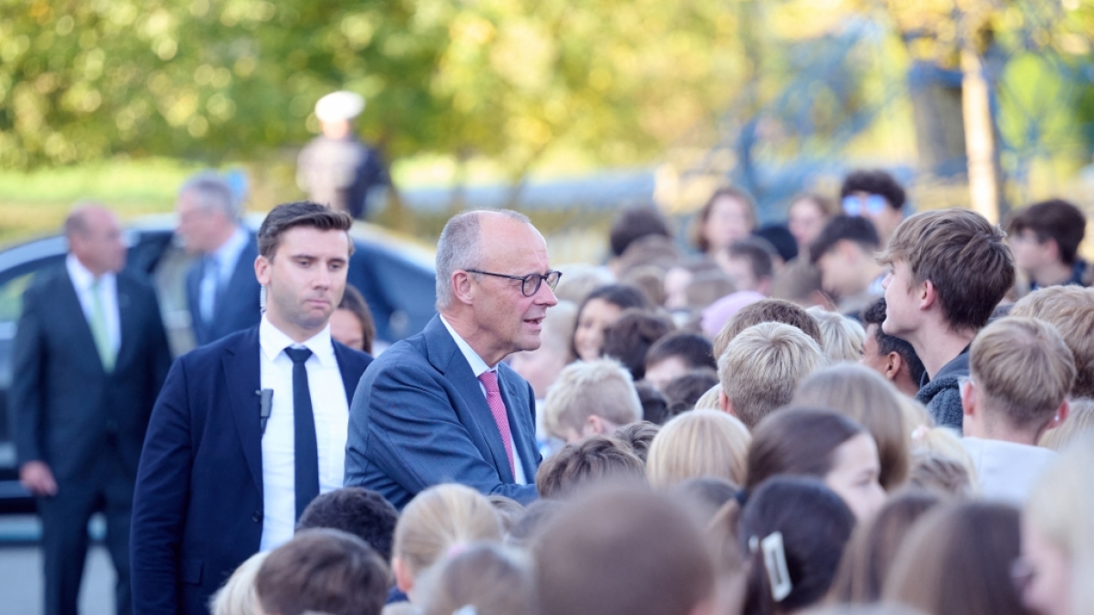 Friedrich Merz kehrte an seine alte Schule zur&uuml;ck. (Foto)