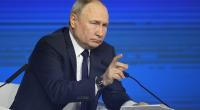 Wladimir Putin spricht bei einem Treffen mit seinen Wahlkampfaktivisten.