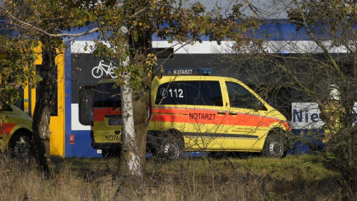 Bei einem Unfall an einem unbeschrankten Bahn&uuml;bergang im L&ouml;wenberger Land (Brandenburg) sind zwei Menschen get&ouml;tet worden. (Foto)