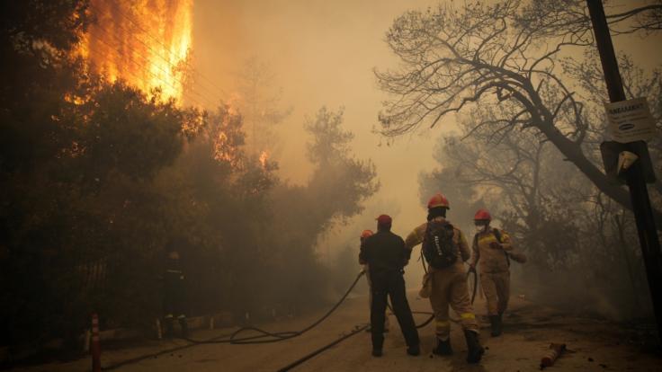 Mindestens 74 Menschen sind bei den außer Kontrolle geratenen Waldbränden nahe Athen ums Leben gekommen. Mehr als 150 Menschen wurden verletzt.