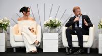 Die Körpersprache lügt nicht: Bei Meghan Markle hat Prinz Harry längst nichts mehr zu melden.