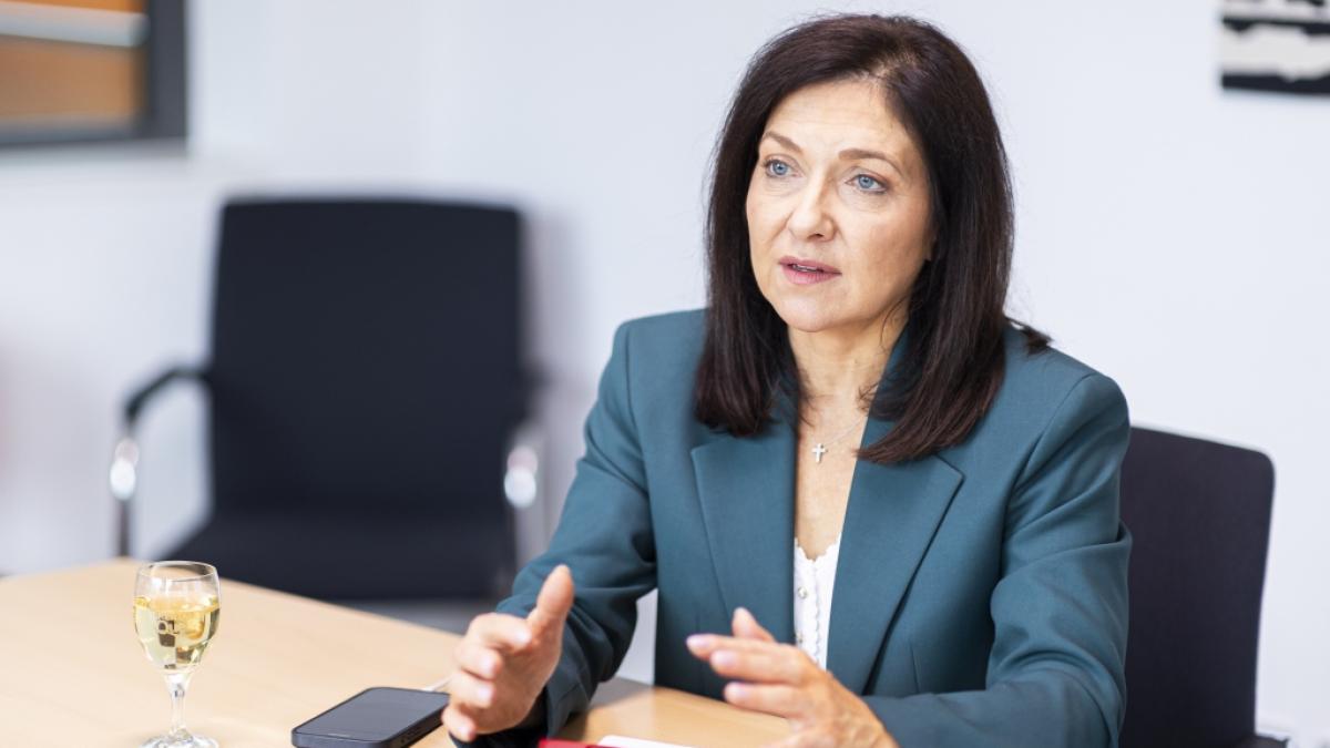 Katherina Reiche bei einem Interview (Archivbild). (Foto)