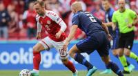 Dänemarks Christian Eriksen in Aktion - der Mittelfeld-Star war im Match gegen Finnland mit einem Herzstillstand kollabiert und musste wiederbelebt werden.