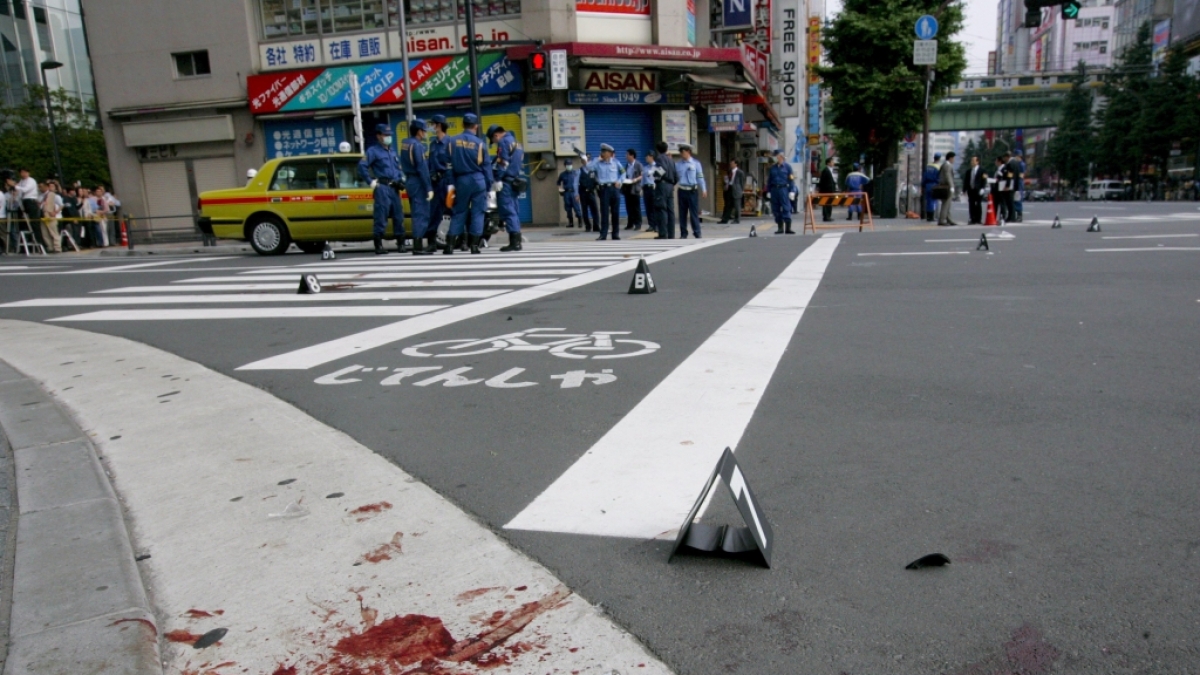 Bei einem Amoklauf in Akihabara, einem belebten Viertel von Tokio, kamen 2008 insgesamt sieben Menschen ums Leben, zehn weitere wurden verletzt. (Foto)