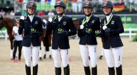 Sandra Auffarth, Michael Jung, Ingrid Klimke und Julia Krajewski: Silber im Vielseitigkeitsreiten Mannschaft