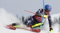 Die US-Amerikanerin Mikaela Shiffrin in Aktion.