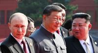 Wladimir Putin (l-r), Xi Jinping und Kim Jong Un könnten den 3. Weltkrieg auslösen.