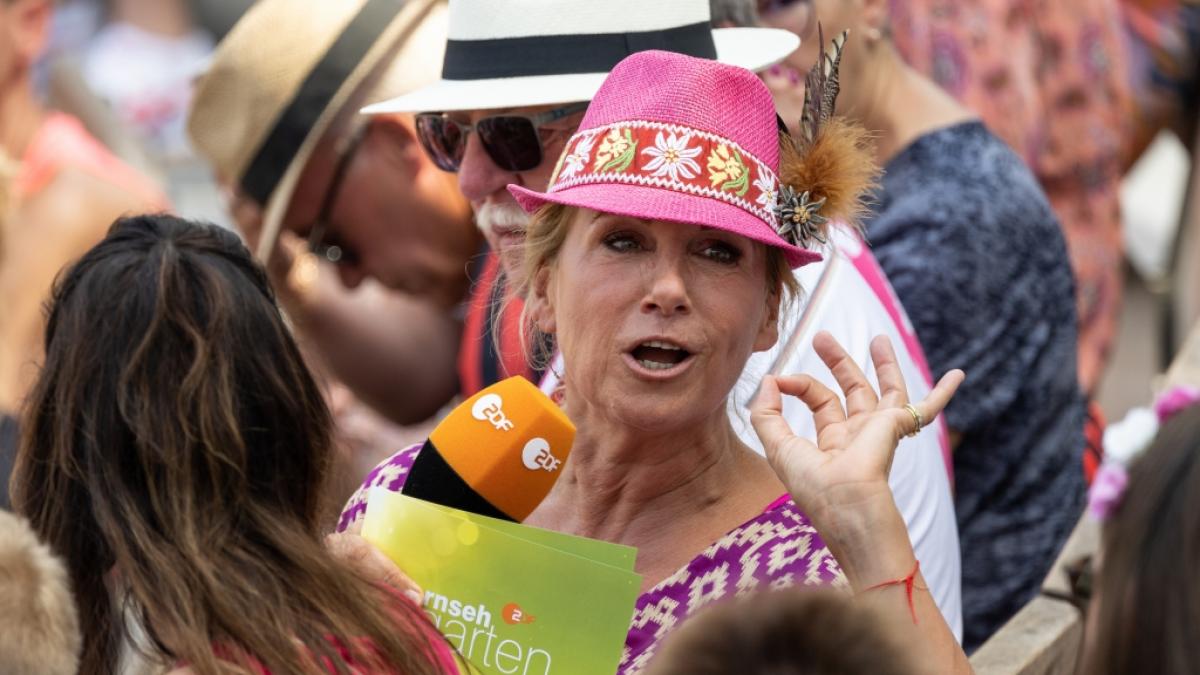 Andrea Kiewel holt das Oktoberfest nach Mainz, wenn am 24. September 2023 das Saisonfinale im "ZDF Fernsehgarten" zelebriert wird. (Foto)