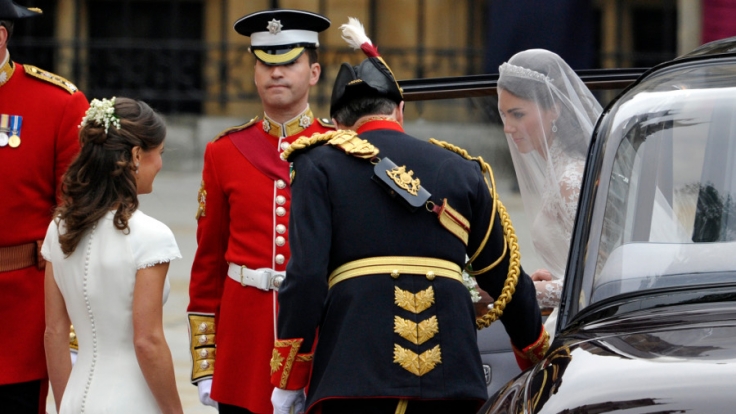 Der Tag, an dem der Hype begann. Pippa Middleton als Brautjungfer auf der Hochzeit ihrer Schwester Catherine am 29. April 2011.