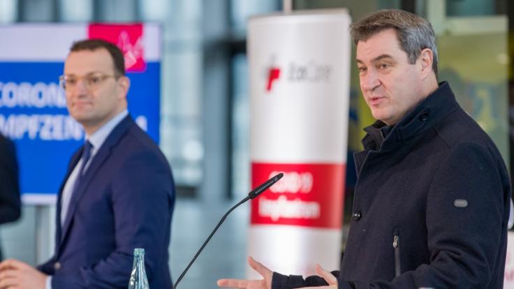 Markus Söder (rechts) denkt laut über eine Impfpflicht nach.
