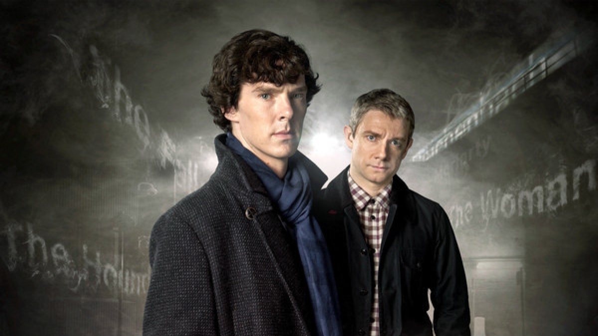 In "Sherlock" spielt Benedict Cumberbatch an der Seite von Martin Freeman, der John Watson verk&ouml;rpert. (Foto)