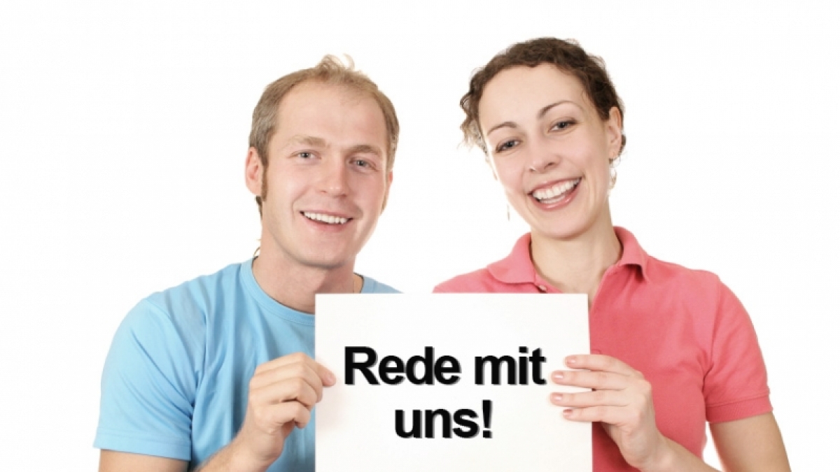 Gute Kommunikation, miteinander reden, zuhören  (Foto)