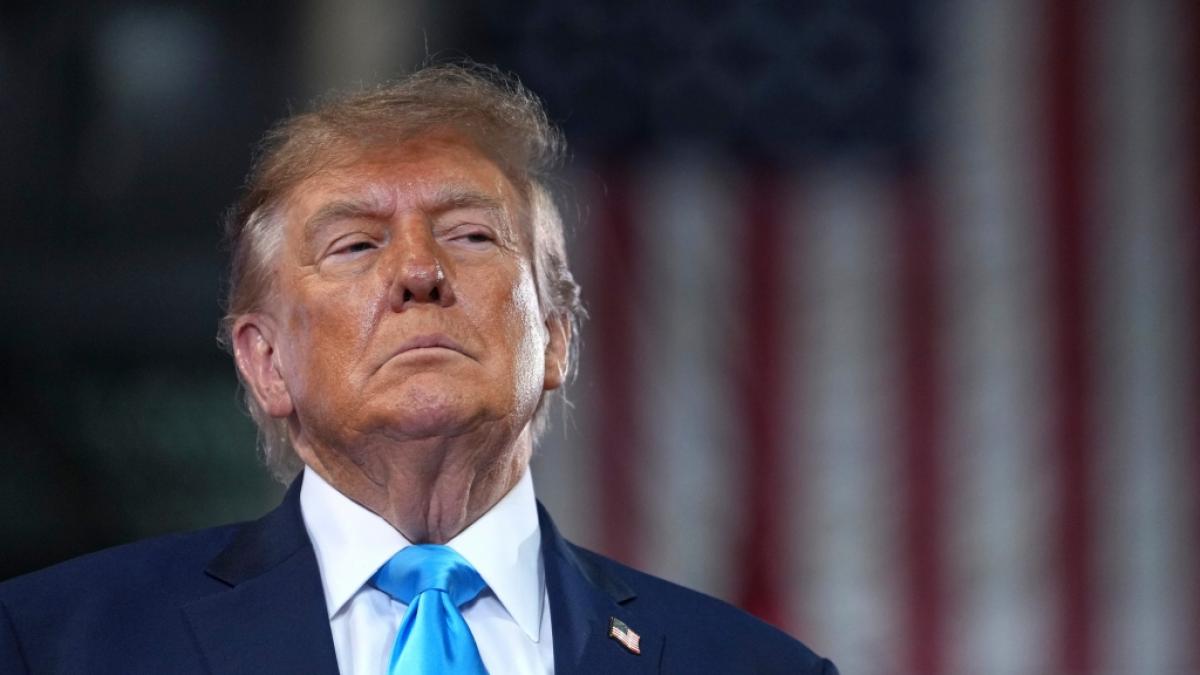 Begeisterung sieht anders aus: In Highlands Heights (Kentucky) musste Donald Trump vor leeren R&auml;ngen auftreten, obwohl der Bundesstaat als Republikaner-Hochburg gilt. (Foto)