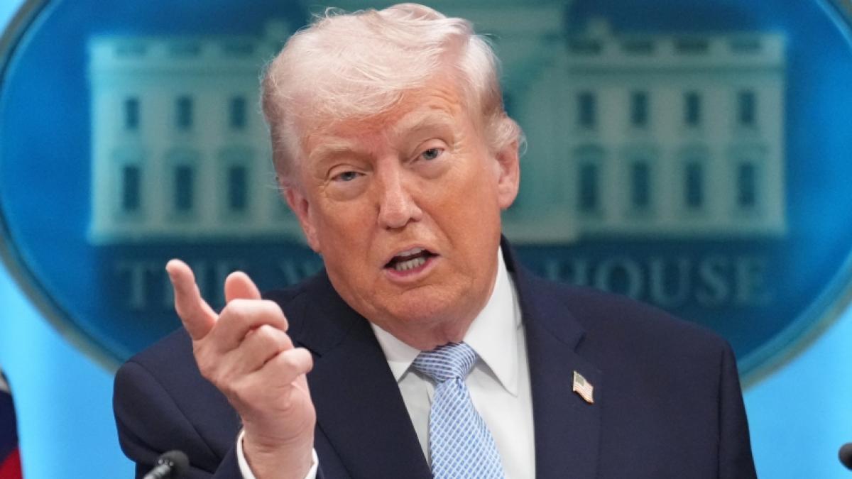 Donald Trump soll von seiner eigenen Sicherheitssitzung ausgeschlossen worden sein. (Foto)