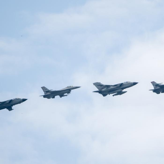 Ein Militärflugzeug stürzte im Bereich der US-Airbase Spangdahlem ab.