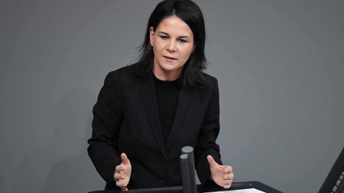 Annalena Baerbock (B&uuml;ndnis 90/Die Gr&uuml;nen) spricht im Bundestag. (Foto)