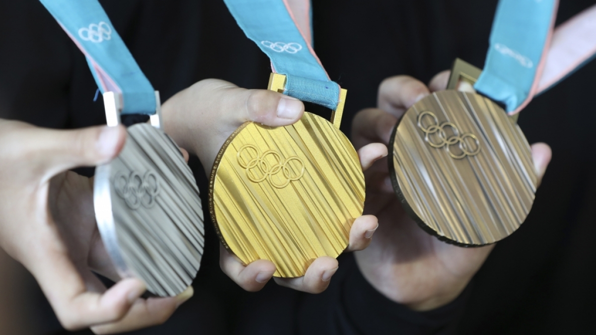 Objekte der Begierde - Die olympischen Medaillen in Pyeongchang. (Foto)