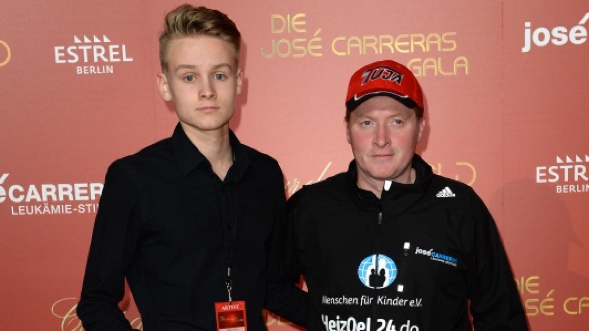 Joey Kelly und sein Sohn Luke Kelly bei der Jose Carreras Gala 2016 in Berlin. (Foto)