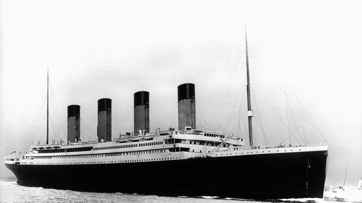 Der Luxusdampfer Titanic. (Foto)