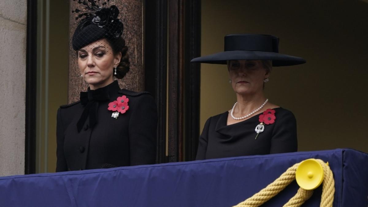 Die Kranzniederlegungen im Londoner Regierungsviertel finden am Remembrance Day im November traditionell in Anwesenheit der britischen Royals wie Prinzessin Kate und Herzogin Sophie statt. (Foto)