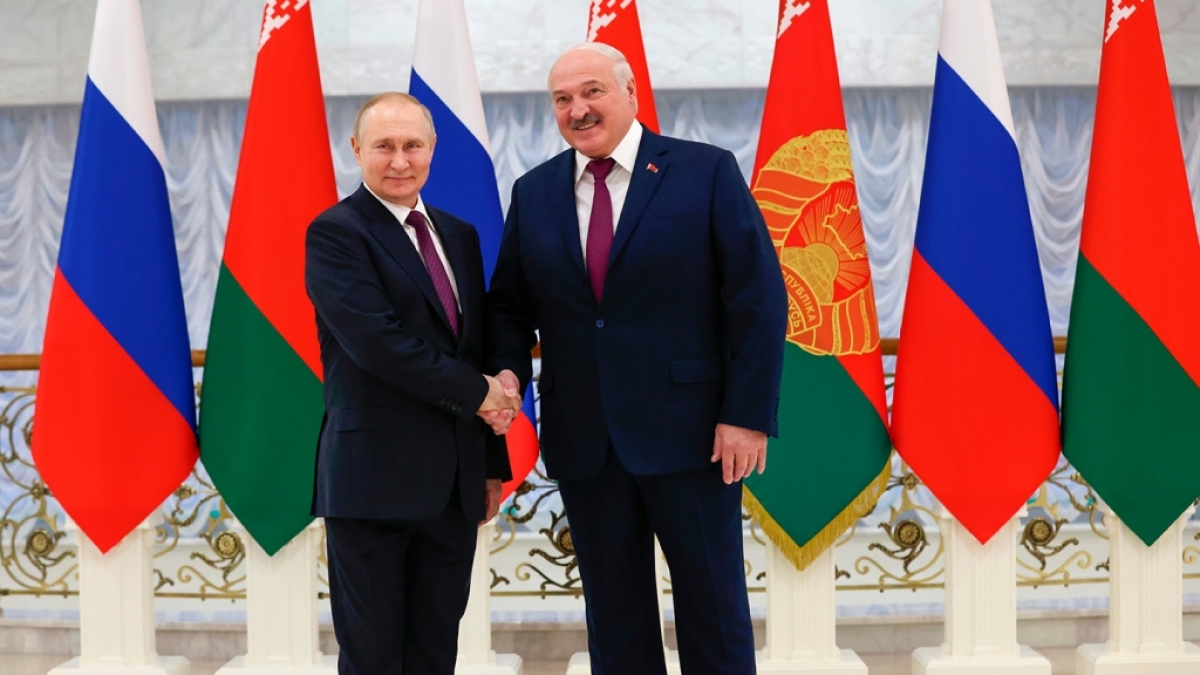Wladimir Putin reiste f&uuml;r ein Treffen mit Alexander Lukaschenko nach Belarus. (Foto)