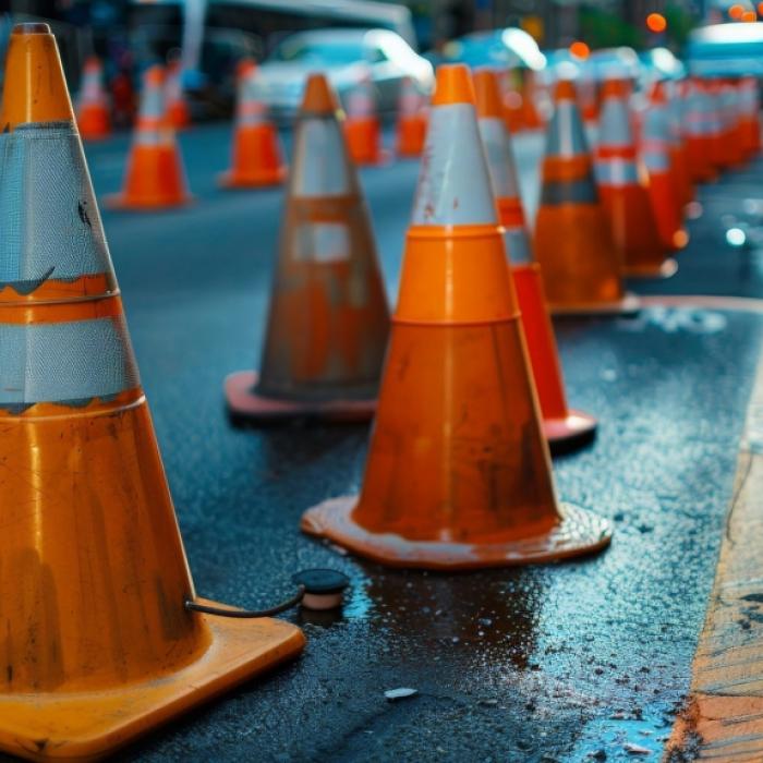 Tagesbaustelle mit verengter Fahrbahn auf der A7 am 29.09.2026