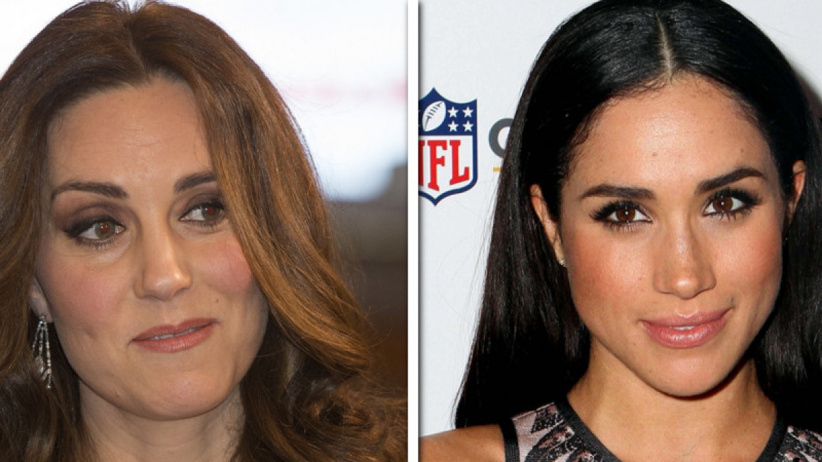Meghan Markle (re.) und Kate Middleton werden 2018 ganz offiziell Schw&auml;gerinnen. (Foto)