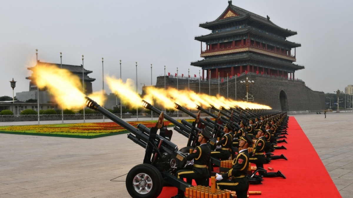 China r&uuml;stet offenbar auf. (Foto)