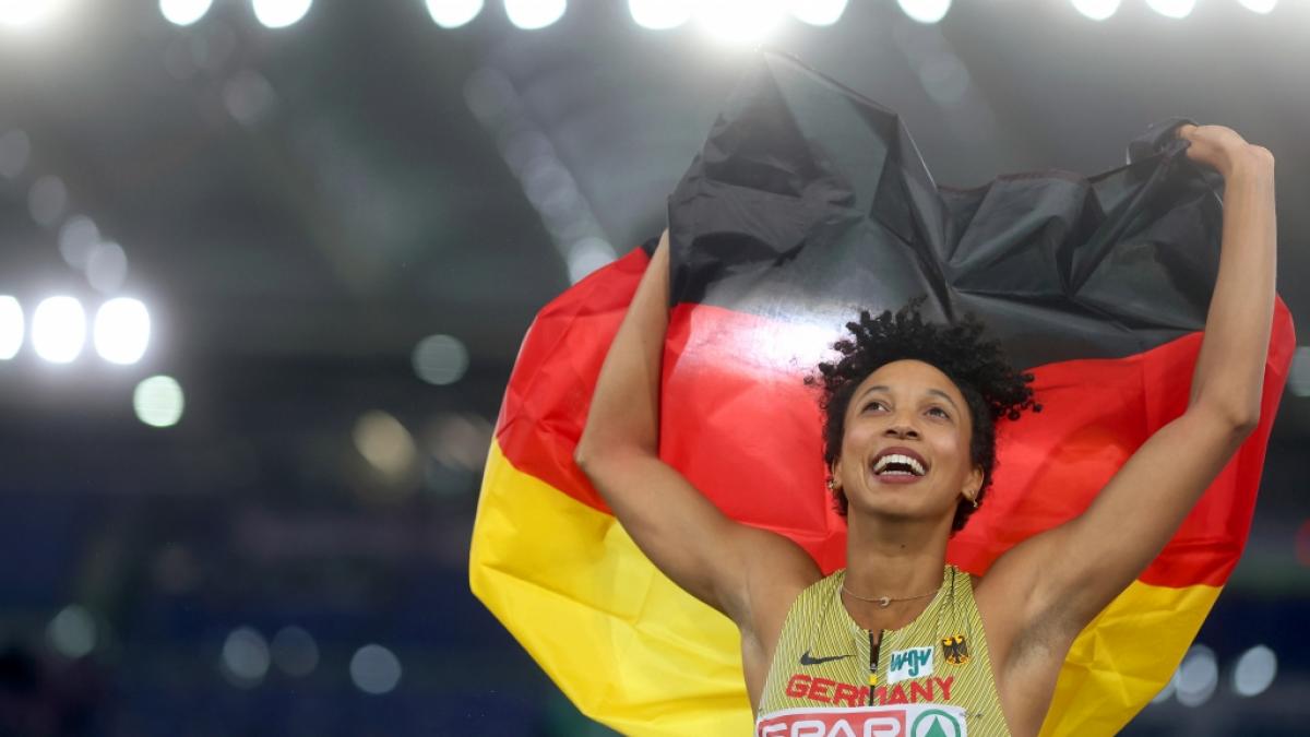 Weitspringerin Malaika Mihambo holte bei der Leichtathletik-EM 2024 die einzige Goldmedaille f&uuml;r Deutschland. (Foto)