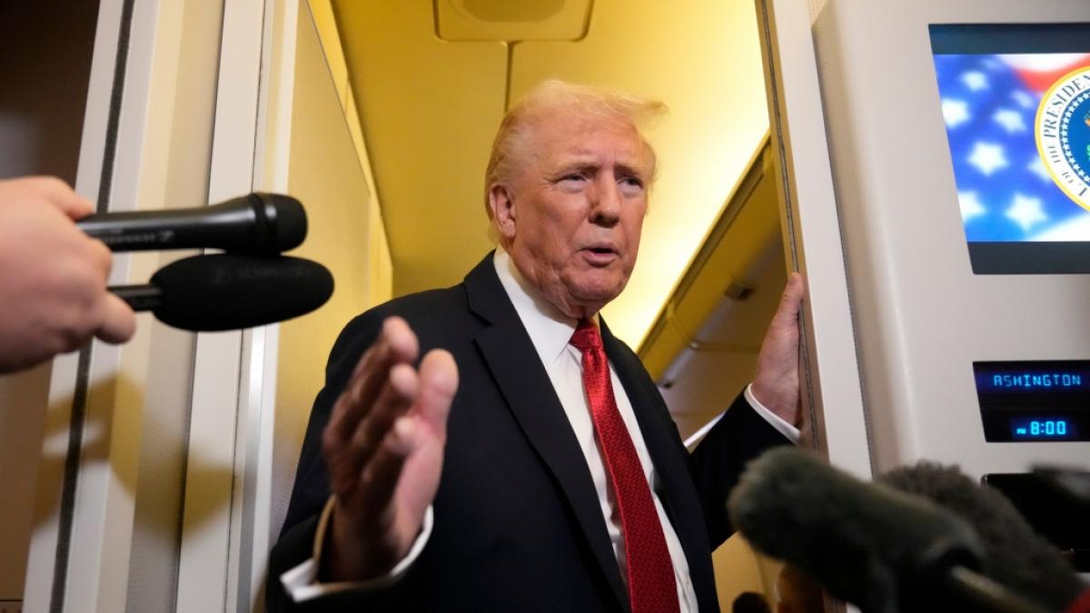 Donald Trump machte sich &uuml;ber die Demonstranten lustig. (Foto)