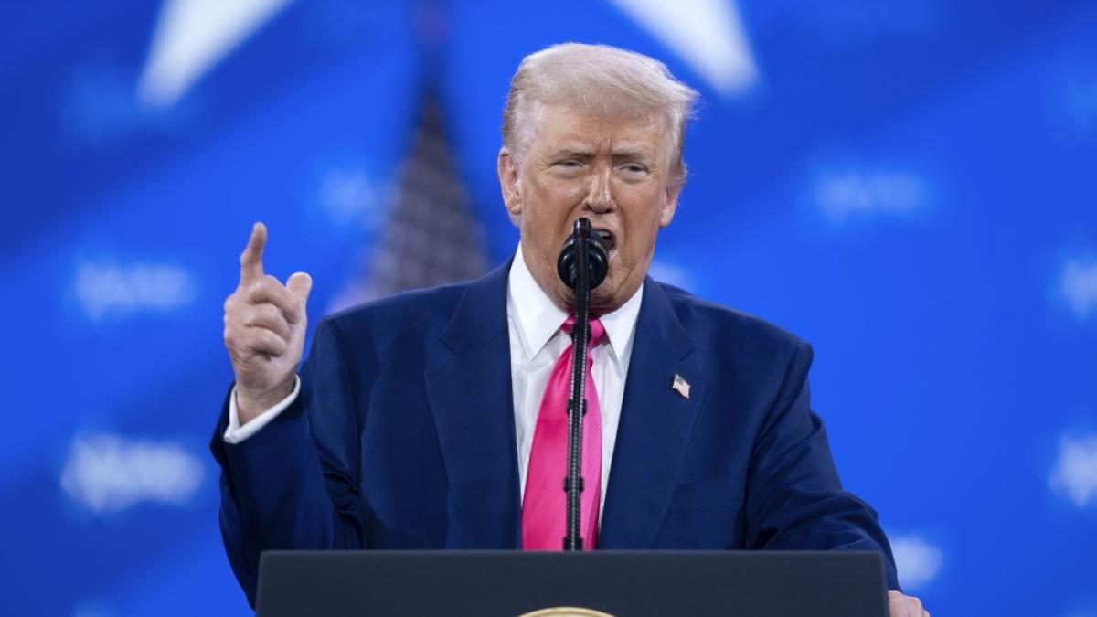 Donald Trump lie&szlig; sich auf "Truth Social" &uuml;ber den Nachrichtensender MSNBC aus. (Foto)