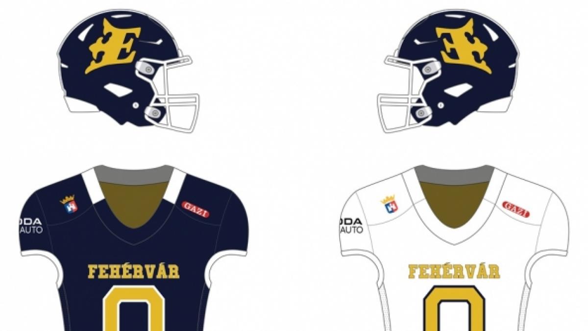 Uniform of the Fehervar Enthroners football team starting in 2024. (Foto)