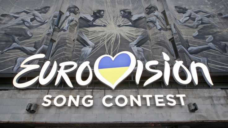 Das Logo des Eurovision Song Contest 2017, aufgenommen am 25.02.2017 in Kiew (Ukraine).