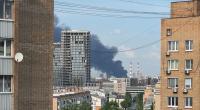 Im Osten Moskaus brach ein Feuer aus. Zuvor hat die Ukraine mit Gegenangriffen reagiert.