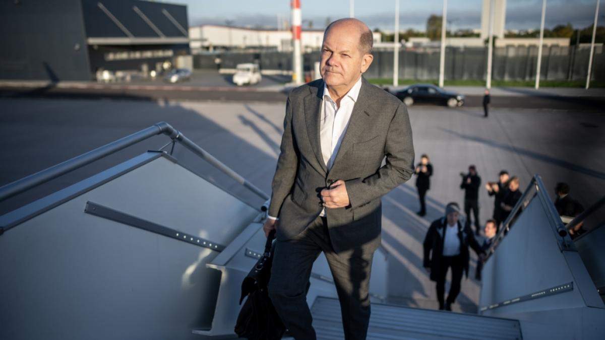 Bundeskanzler Olaf Scholz reist f&uuml;r einen Solidarit&auml;tsbesuch nach Israel. (Foto)