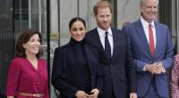 Meghan Markle ließ es bei ihrem Besuch in New York mit schillerndem Diamantenschmuck ordentlich funkeln.