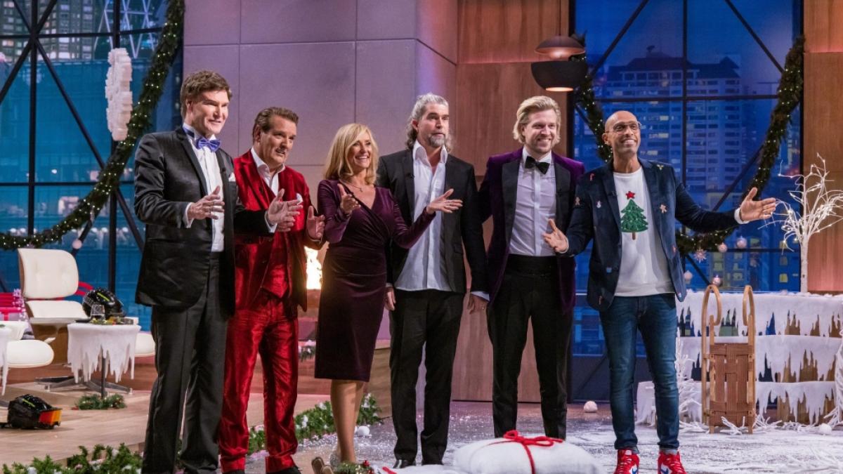 Beim DHDL-"Weihnachtsspecial" sind die L&ouml;wen&nbsp;Dagmar W&ouml;hrl, Ralf D&uuml;mmel, Nils Glagau, Tillman Schulz und Carsten Maschmeyer dabei. (Foto)